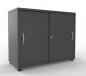 Preview: Schiebetürenschrank TEN 2 OH, 100 cm onyxgrau